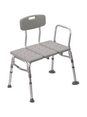 Guardian G3-100KBX1 Transfer Bench w/ Back 400 lb Capacity Adjustable Height